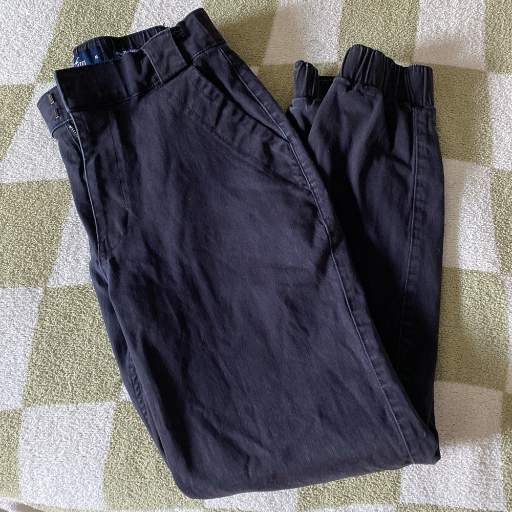 Hollister Co. Ultra High Rise Joggers Black Cargo Pants